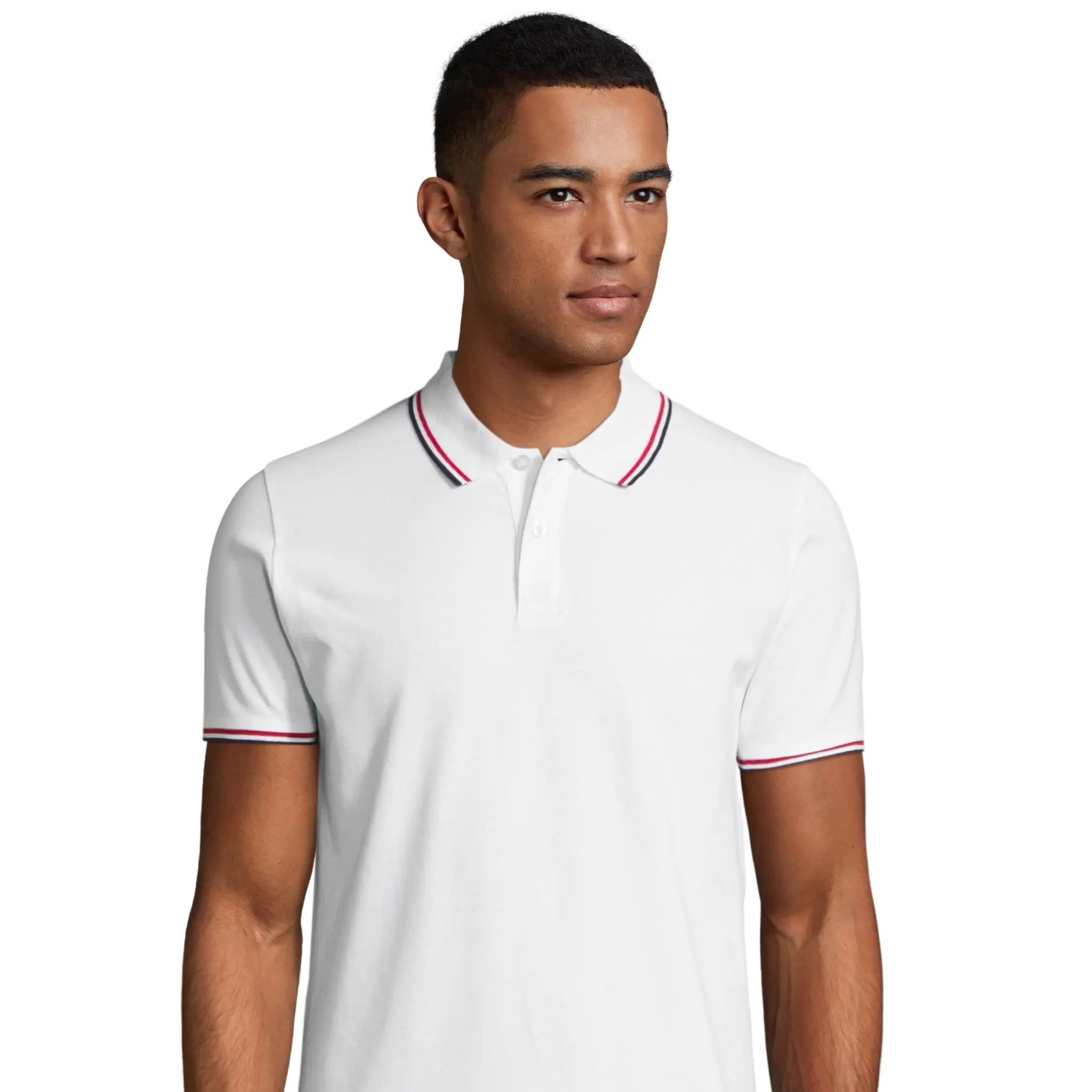 Polo Desportivo para Homem Pro 200 Branco Polo Desportivo para Homem Pro 200 Branco